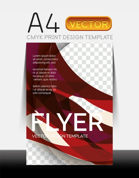 Diseño de folleto moderno vectorial — Archivo Imágenes Vectoriales