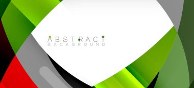 Color circle shapes, minimal geometric background. Trendy dynamic composition. Vector Illustration For Wallpaper, Banner, Background, Landing Page