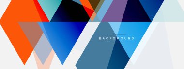 Mozaik üçgenler geometrik arkaplan. Tekno veya iş konsepti, duvar kağıdı, afiş, arkaplan, iniş sayfası deseni