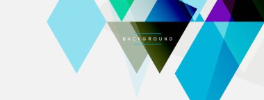 Renkli üçgen bileşimi, geometrik soyut arkaplan. Tekno veya iş konsepti, duvar kağıdı, afiş, arkaplan, iniş sayfası deseni