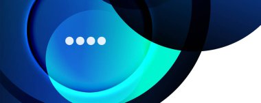 Akışkan eğimler, girdaplar ve daireler. Parlak renk çizgileri. Duvar Kağıdı, Sancak, Arkaplan, İniş Sayfası için Vektör İllüstrasyonu