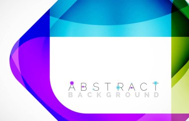 Minimum arkaplan. Dalgalı şekillerle oluşturulmuş yuvarlak köşeli soyut kare şekiller. Duvar Kağıdı, Sancak, Arkaplan, İniş Sayfası için Vektör İllüstrasyonu