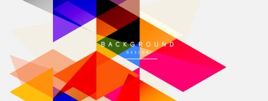 Renkli üçgen bileşimi, geometrik soyut arkaplan. Tekno veya iş konsepti, duvar kağıdı, afiş, arkaplan, iniş sayfası deseni