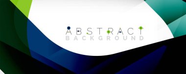 Asgari soyut arkaplan - beyaz üzerine gölge çizgileri ile örtüşen renk şekilleri. Duvar Kağıdı, Sancak, Arkaplan, İniş Sayfası için Vektör İllüstrasyonu