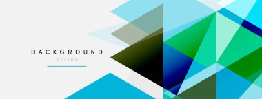 Renkli üçgen bileşimi, geometrik soyut arkaplan. Tekno veya iş konsepti, duvar kağıdı, afiş, arkaplan, iniş sayfası deseni