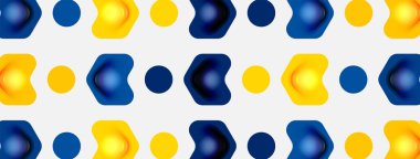 Beyaz arka planda renkli ok şekilleri. Minimum geometrik soyut arkaplan. Duvar kağıdı afişi veya iniş sayfası için vektör illüstrasyonu