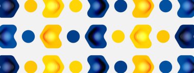 Beyaz arka planda renkli ok şekilleri. Minimum geometrik soyut arkaplan. Duvar kağıdı afişi veya iniş sayfası için vektör illüstrasyonu