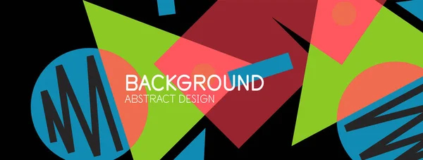 Abstract background with blocks, lines, geometric shapes. Techno or business concept for wallpaper, banner, background, landing page — Stock Vector