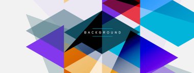 Renkli üçgen bileşimi, geometrik soyut arkaplan. Tekno veya iş konsepti, duvar kağıdı, afiş, arkaplan, iniş sayfası deseni