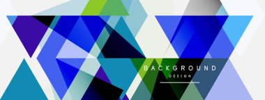 Renkli üçgen bileşimi, geometrik soyut arkaplan. Tekno veya iş konsepti, duvar kağıdı, afiş, arkaplan, iniş sayfası deseni