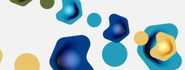 Beyaz arka planda renkli ok şekilleri. Minimum geometrik soyut arkaplan. Duvar kağıdı afişi veya iniş sayfası için vektör illüstrasyonu