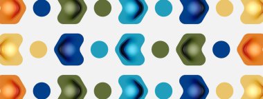 Beyaz arka planda renkli ok şekilleri. Minimum geometrik soyut arkaplan. Duvar kağıdı afişi veya iniş sayfası için vektör illüstrasyonu