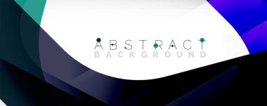 Asgari soyut arkaplan - beyaz üzerine gölge çizgileri ile örtüşen renk şekilleri. Duvar Kağıdı, Sancak, Arkaplan, İniş Sayfası için Vektör İllüstrasyonu