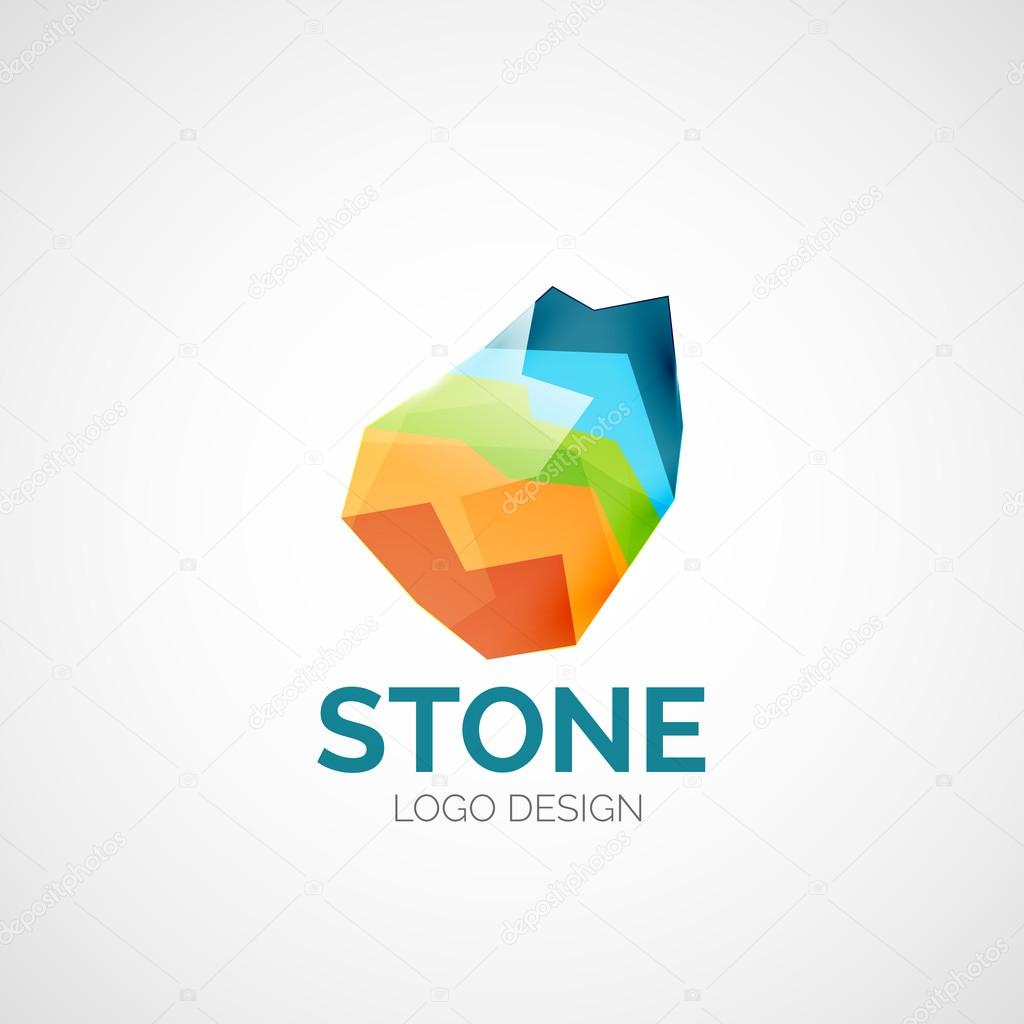 Vector abstract company logo design, business symbol concept, modern line design
