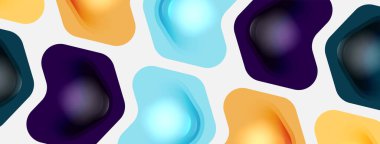 Beyaz arka planda renkli ok şekilleri. Minimum geometrik soyut arkaplan. Duvar kağıdı afişi veya iniş sayfası için vektör illüstrasyonu