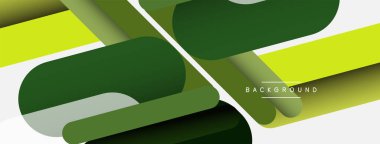 Yuvarlak şekiller ve çizgiler üst üste biniyor. Duvar kağıdı afişi veya iniş sayfası için vektör illüstrasyonu