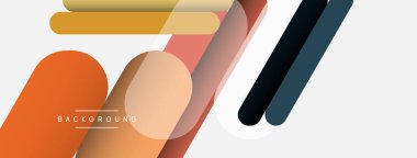 Soyut arkaplan. Yuvarlak şekiller, gri arkaplanda çizgiler. Duvar kağıdı afişi veya iniş sayfası için vektör illüstrasyonu