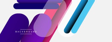 Soyut arkaplan. Yuvarlak şekiller, gri arkaplanda çizgiler. Duvar kağıdı afişi veya iniş sayfası için vektör illüstrasyonu