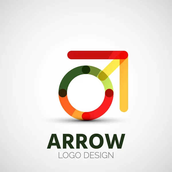 Vektorové logo společnosti arrow — Stockový vektor