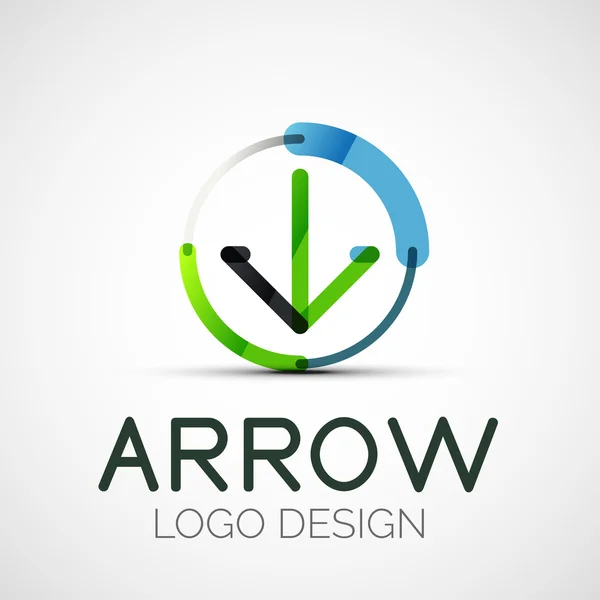 Vector arrow company logo — Stock Vector