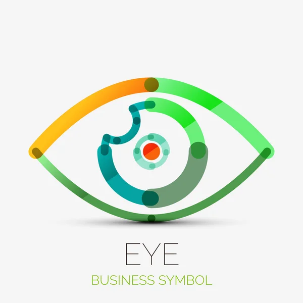 Humam eye company logo, business concept — Stock Vector