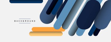 Soyut arkaplan. Yuvarlak şekiller, gri arkaplanda çizgiler. Duvar kağıdı afişi veya iniş sayfası için vektör illüstrasyonu