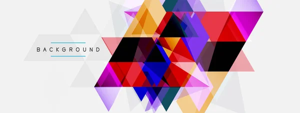 Мозаїчні трикутники геометричний фон. Техно або бізнес-концепція, візерунок для шпалер, банер, фон, цільова сторінка — стоковий вектор