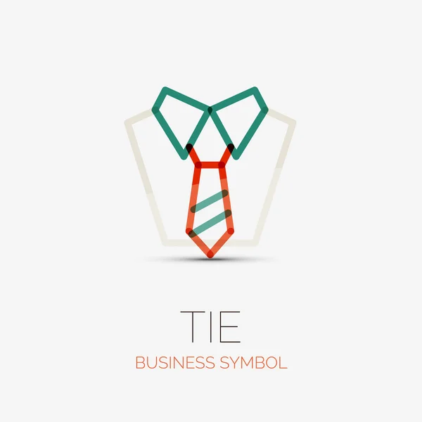 Krawat i koszulę, logo firmy, koncepcja biznesowa — Wektor stockowy