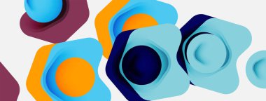 Beyaz arka planda renkli ok şekilleri. Minimum geometrik soyut arkaplan. Duvar kağıdı afişi veya iniş sayfası için vektör illüstrasyonu