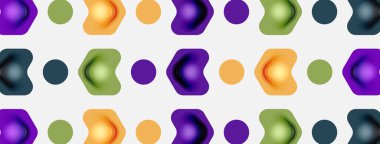 Beyaz arka planda renkli ok şekilleri. Minimum geometrik soyut arkaplan. Duvar kağıdı afişi veya iniş sayfası için vektör illüstrasyonu