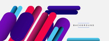 Soyut arkaplan. Yuvarlak şekiller, gri arkaplanda çizgiler. Duvar kağıdı afişi veya iniş sayfası için vektör illüstrasyonu