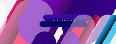 Soyut arkaplan. Yuvarlak şekiller, gri arkaplanda çizgiler. Duvar kağıdı afişi veya iniş sayfası için vektör illüstrasyonu