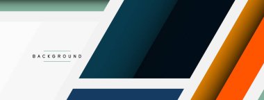 Vektör arkaplanı. Gölge efektli soyut örtüşen renk çizgileri tasarımı. Duvar kağıdı afişi için resim arkaplanı veya iniş sayfası