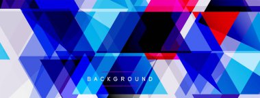 Renkli üçgen bileşimi, geometrik soyut arkaplan. Tekno veya iş konsepti, duvar kağıdı, afiş, arkaplan, iniş sayfası deseni