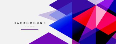 Renkli üçgen bileşimi, geometrik soyut arkaplan. Tekno veya iş konsepti, duvar kağıdı, afiş, arkaplan, iniş sayfası deseni