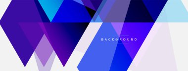 Mozaik üçgenler geometrik arkaplan. Tekno veya iş konsepti, duvar kağıdı, afiş, arkaplan, iniş sayfası deseni