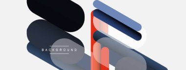 Soyut arkaplan. Yuvarlak şekiller, gri arkaplanda çizgiler. Duvar kağıdı afişi veya iniş sayfası için vektör illüstrasyonu