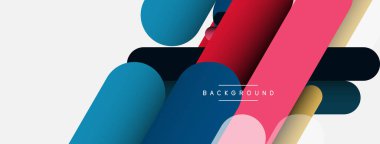 Soyut arkaplan. Yuvarlak şekiller, gri arkaplanda çizgiler. Duvar kağıdı afişi veya iniş sayfası için vektör illüstrasyonu