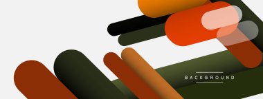 Soyut arkaplan. Yuvarlak şekiller, gri arkaplanda çizgiler. Duvar kağıdı afişi veya iniş sayfası için vektör illüstrasyonu