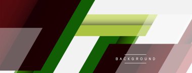 Vektör arkaplanı. Gölge efektli soyut örtüşen renk çizgileri tasarımı. Duvar kağıdı afişi için resim arkaplanı veya iniş sayfası