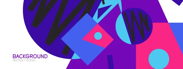 Fondo abstracto con bloques, líneas, formas geométricas. Techno o concepto de negocio para fondo de pantalla, banner, fondo, landing page — Archivo Imágenes Vectoriales