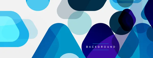 Kleurbelletjes en afgeronde geometrische vormen op wit. Vector geometrische minimale abstracte achtergrond voor behang, banner, achtergrond, landing page — Stockvector