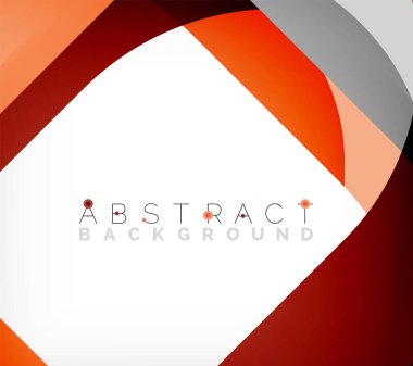 Üst üste binen dalgalarla soyut kare şekil, minimum geometrik arkaplan. Duvar Kağıdı, Sancak, Arkaplan, İniş Sayfası için Vektör İllüstrasyonu