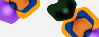 Beyaz arka planda renkli ok şekilleri. Minimum geometrik soyut arkaplan. Duvar kağıdı afişi veya iniş sayfası için vektör illüstrasyonu