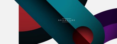 Geometrik soyut arkaplan. Duvar kağıdı arkaplanı veya iniş sayfası için yuvarlak şekiller, daireler, satır bileşimi