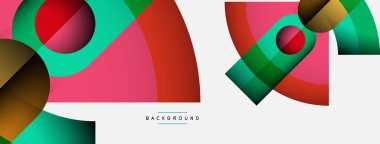 Moda şekilleri, renk minimal tasarım bileşimi, duvar kağıdı afişi veya iniş sayfası için çizgiler ve gölgeler