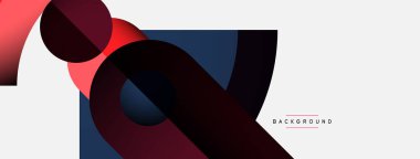 Geometrik soyut arkaplan. Duvar kağıdı arkaplanı veya iniş sayfası için yuvarlak şekiller, daireler, satır bileşimi