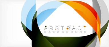 Üst üste binen dalgalarla soyut kare şekil, minimum geometrik arkaplan. Duvar Kağıdı, Sancak, Arkaplan, İniş Sayfası için Vektör İllüstrasyonu