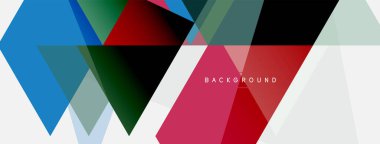 Mozaik üçgenler geometrik arkaplan. Tekno veya iş konsepti, duvar kağıdı, afiş, arkaplan, iniş sayfası deseni