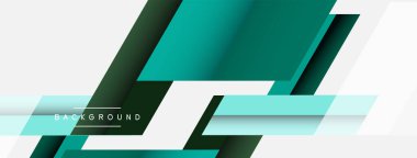 Vektör arkaplanı. Gölge efektli soyut örtüşen renk çizgileri tasarımı. Duvar kağıdı afişi için resim arkaplanı veya iniş sayfası